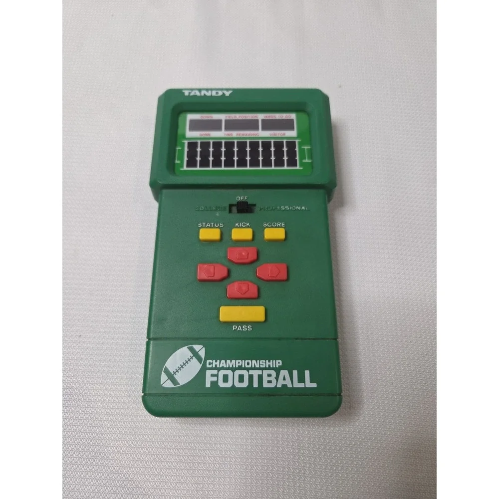 Vintage Tandy Electronic Football & Golf Handheld Games Lot 1980s TESTED WORKS